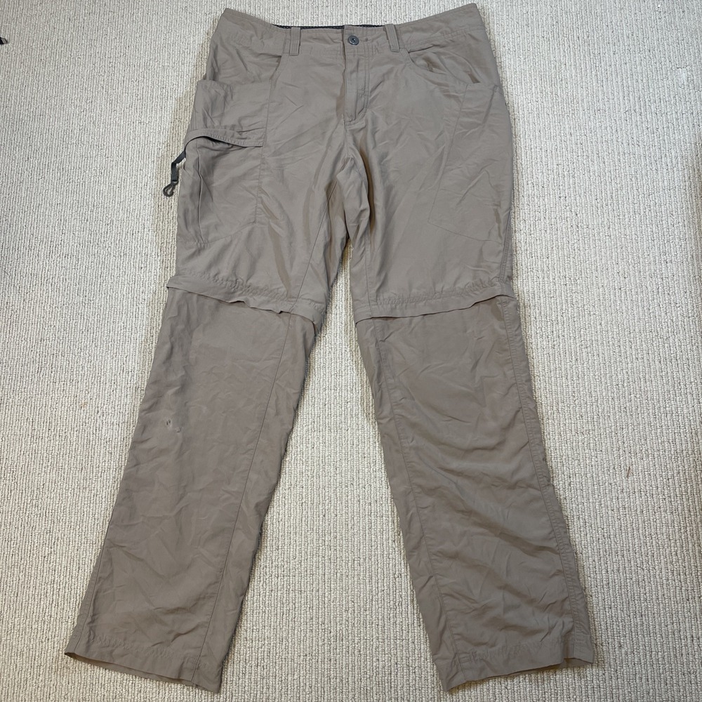 Mountain Hardwear Men's 32X32 Khaki Zip Off Convertible Cargo Pants